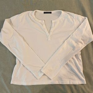 White Brandy Melville Henley